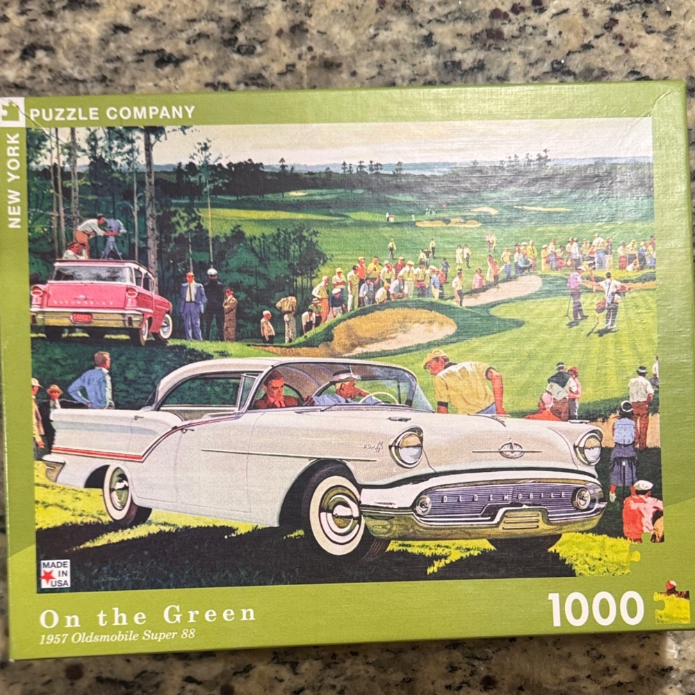 Puzzle Company "On the Green" 1000-Piece Jigsaw Puzzle - White & Green